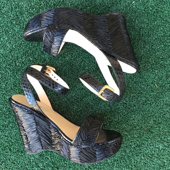 black raffia sandals